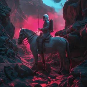 Red Neon LoL Artwork Print